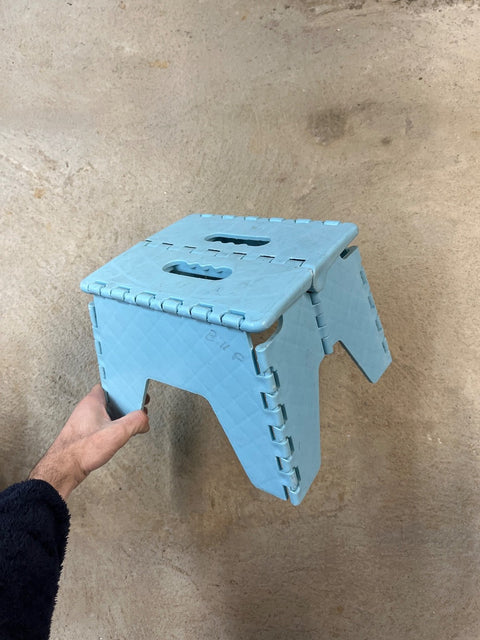 Light Blue Folding Step Stool