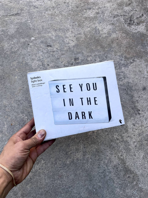 Light Box with Message