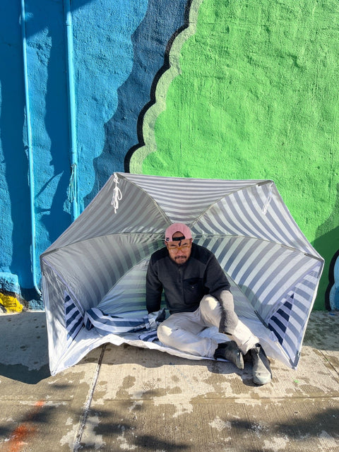 Like New Foldable Beach Cabana Sun Shelter
