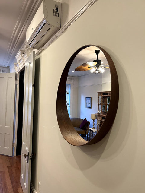 Like New IKEA STOCKHOLM Walnut Mirror, 31" Wide