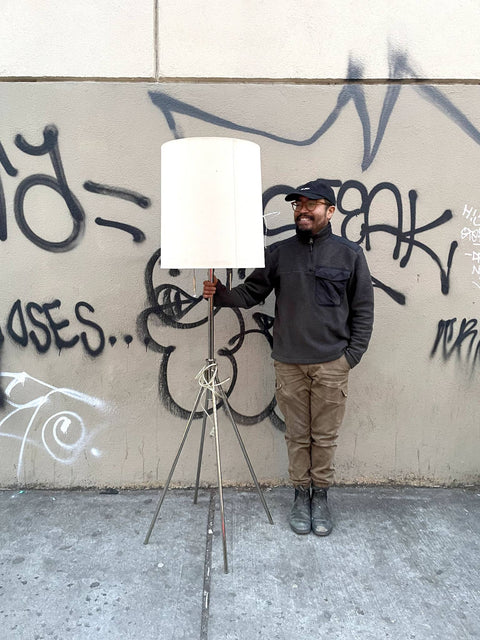 Like New Modern Tripod Floor Lamp