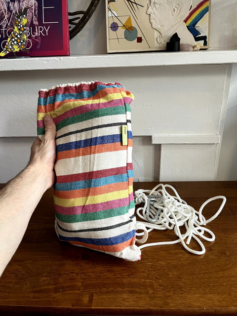 Like New Rainbow Cotton Hammock