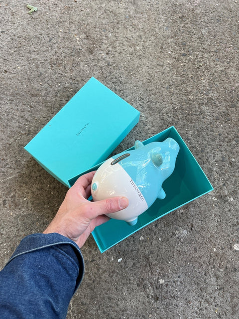 Like New Tiffany & Co. Ceramic Piggy Bank