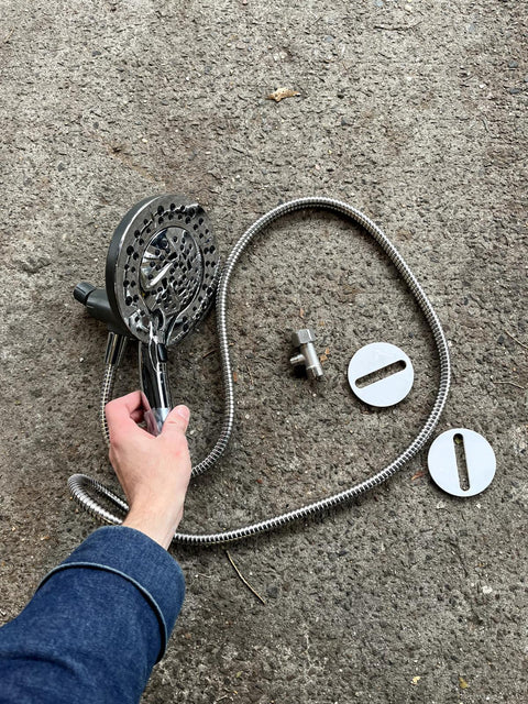 Like New Chrome Showerhead With Hose