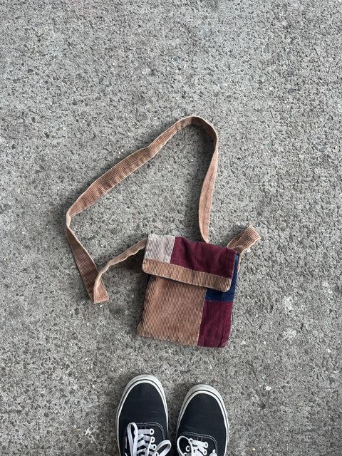 Lil' Corduroy Patchwork Shoulder Bag