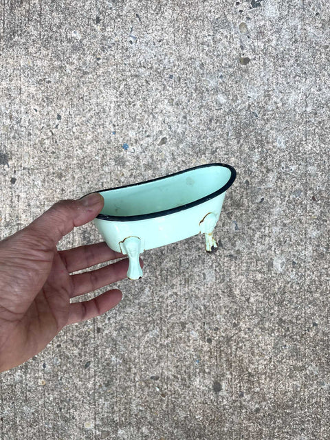 Lil' Metal Bathtub for a Plant