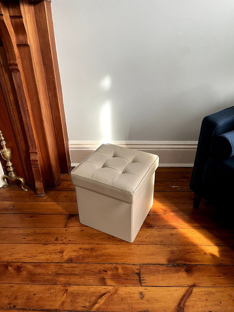 Lil' Ottoman Storage Footstool, W15xD15xH15"