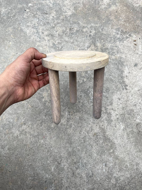 Lil' Rustic Wooden Stool for a Plant