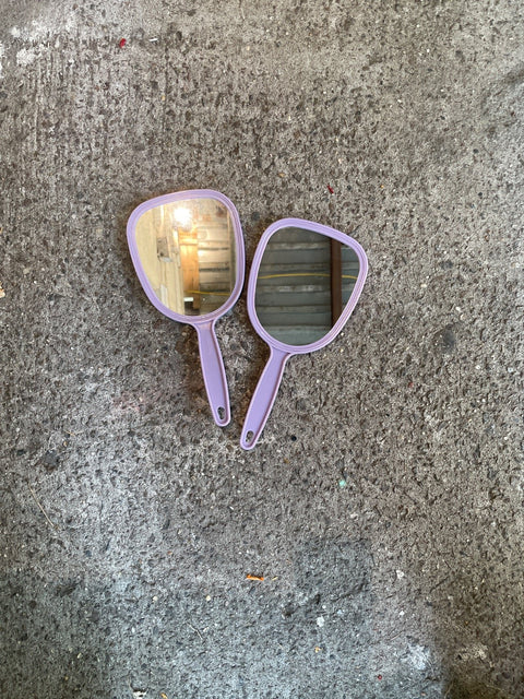 Lilac Handheld Vanity Mirrors