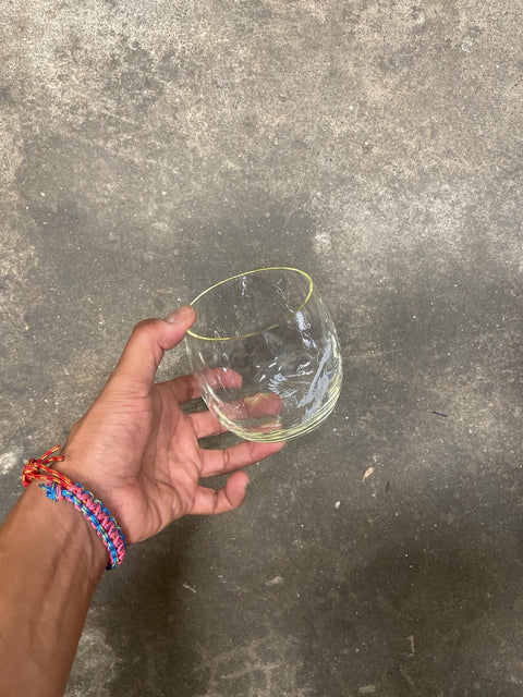 Lime-tinted Old Fashioned Glass