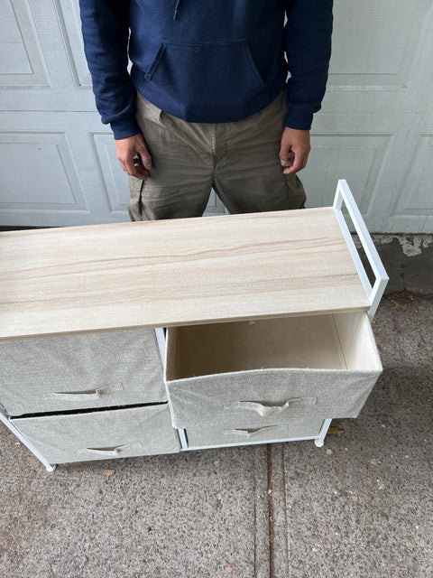 Linen Drawer Storage Unit, W33xH31xD11.5"