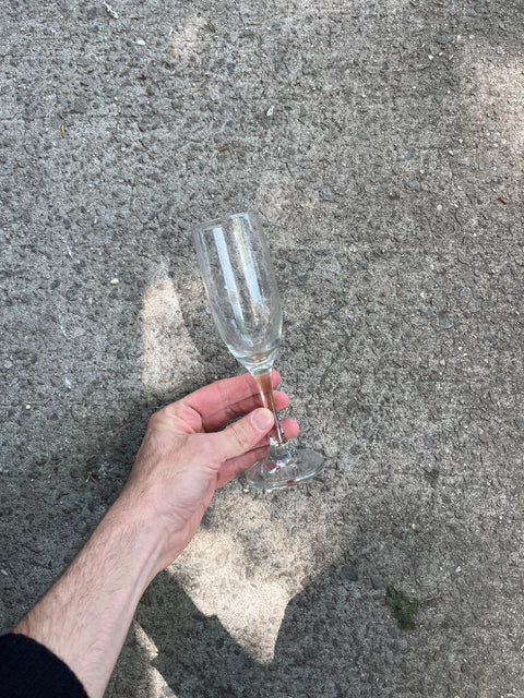 Lone Champagne Flute