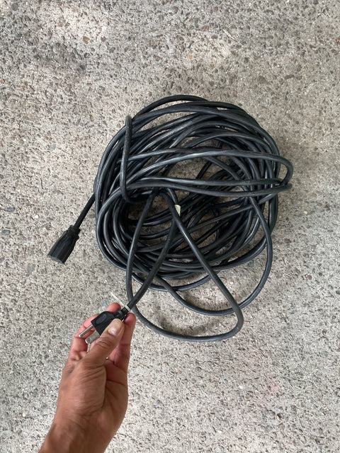 Longass Black Extension Cord