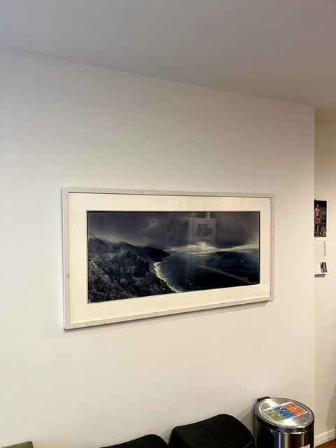Loooong Framed Ocean Landscape, 47x24"