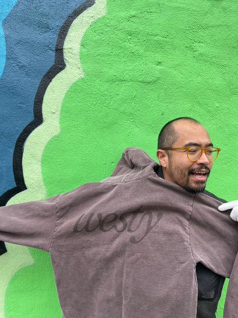 Los Angeles Apparel Brown Comfy Hoodie, Size M
