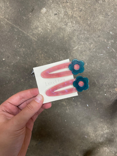 Lovelina Flower Hair Clips