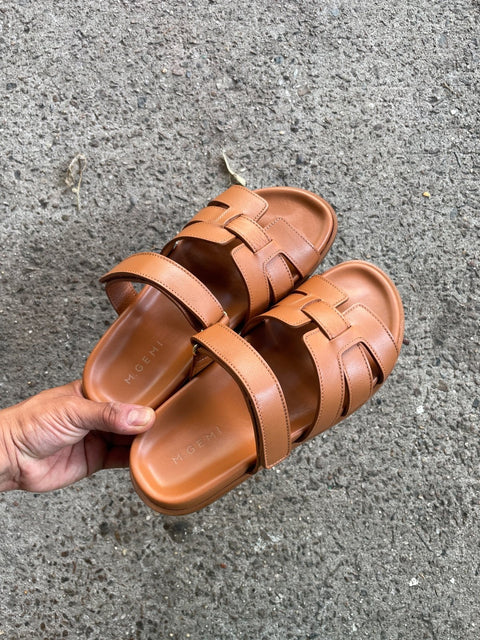 M.Gemi Leather Emanuela Sandals, Sz 38