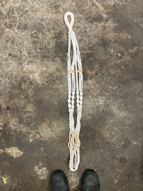 Macrame Plant Hanger With Beads