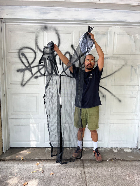 Magic Mesh Hands-Free Screen Door