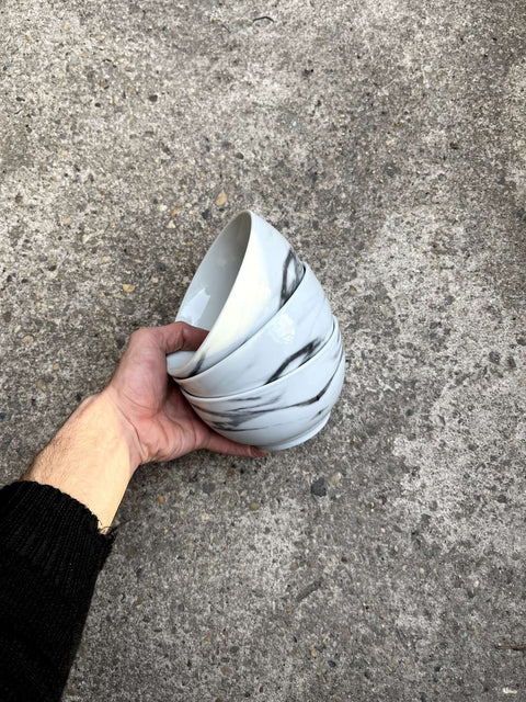 Marble Like Ceramic Bowls