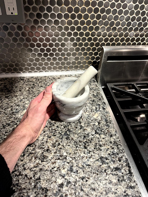 Marble Mortar And Pestle