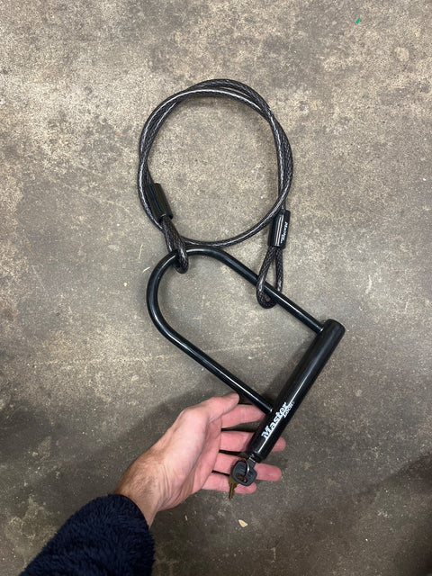 Master Lock Bike U-Lock With Keys & Cable