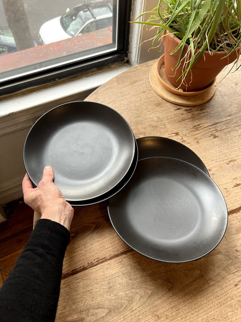 Matte Black Dinner Plates