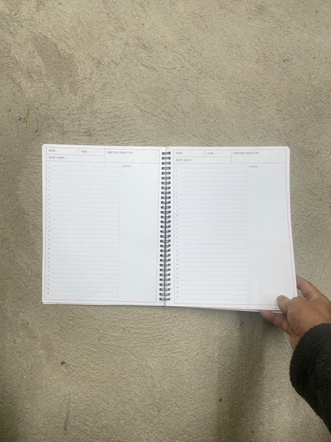 Meeting Notes Journal Planner