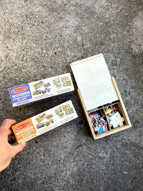 Melissa & Doug Wooden Puzzles Set