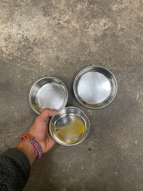 Metal Dog Bowl Set