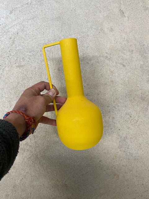 Metal Yellow Quirky Water Jug