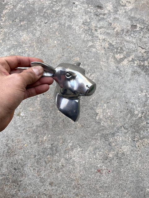 Metallic Dog Head Coat Hook