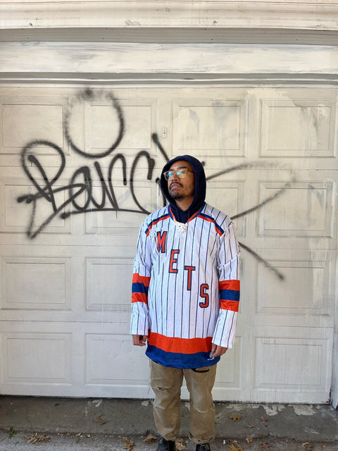 Mets Hockey Jersey But From A Baseball Team, Size L