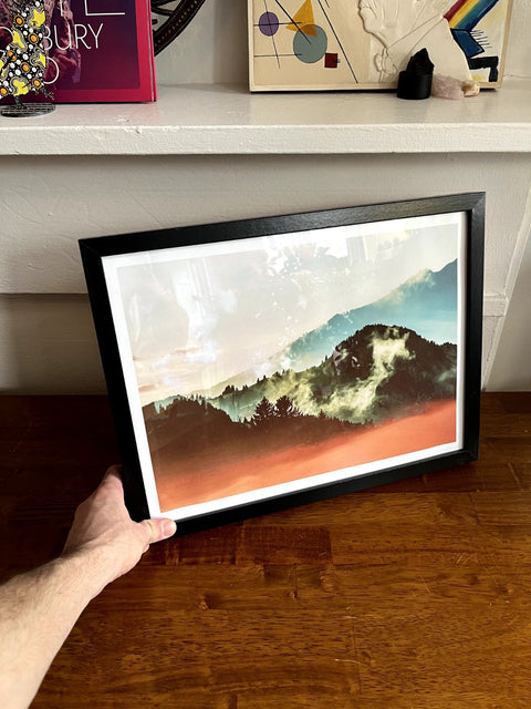 "Mighty Mountain" Framed Print, 13x17"