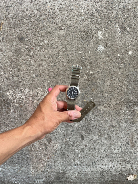 Military Style Olive Wristwatch