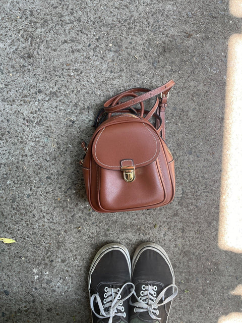 Mini Brown Backpack