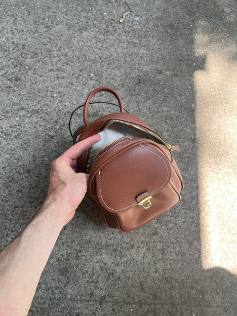 Mini Brown Backpack