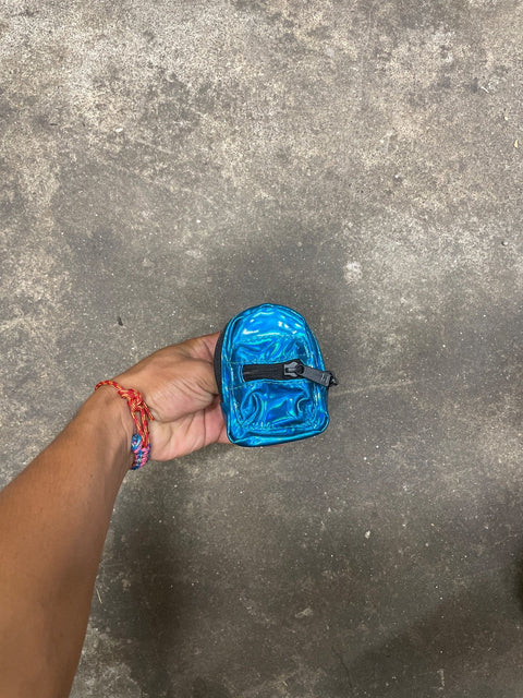 Mini Metallic Backpack Coin Purse