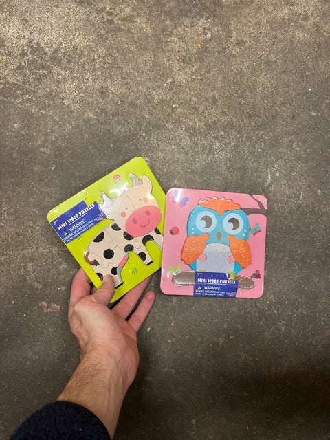 Mini Wood Animal Puzzles