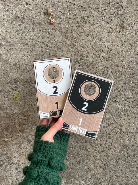 Miniature Coin Toss Cornhole Game