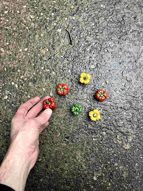 Miniature Vegetables Knobs Set