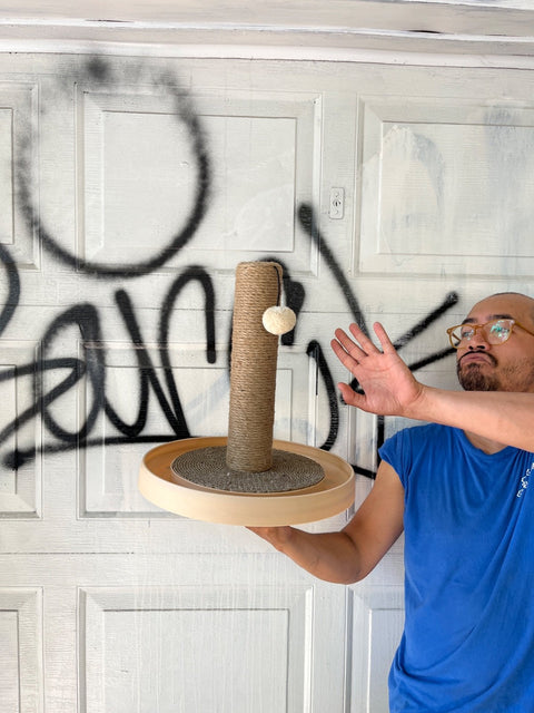 Minimalist Cat Scratching Post