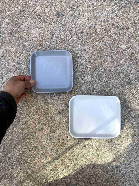 Minimalist Square Plates from Ikea