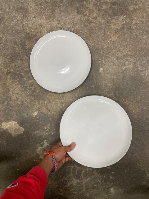 Minimalist White Dinner Plates