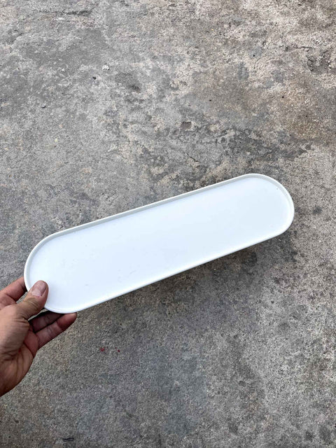 Minimalist White Serving Tray