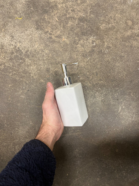 Minimalist White Soap Dispenser