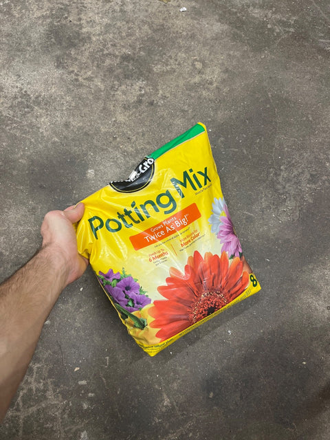 Miracle-Gro Potting Mix, Opened But Bunch Left