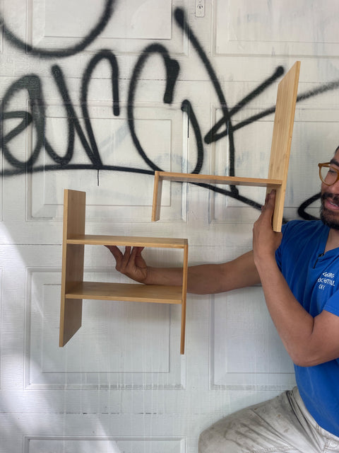 Coupla Bamboo Bookcase Shelves