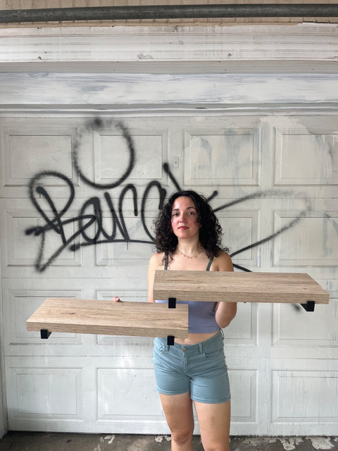 Modern Floating Shelves, 24x8"