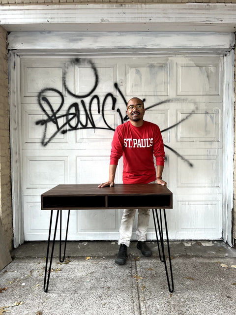 Modern Minimalist Writing Desk, L40xD20xH30"